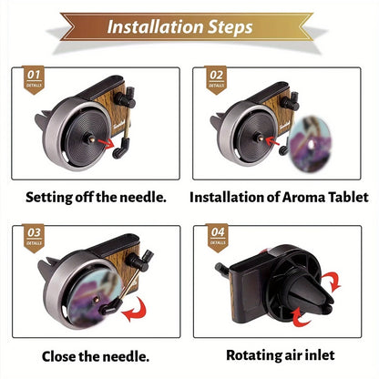 FreshBeats™ PRO | Retro Turntable Car Perfume that Spins with Your AC