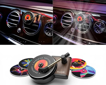 FreshBeats™ PRO | Retro Turntable Car Perfume that Spins with Your AC