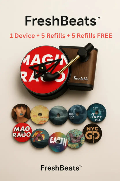 FreshBeats™ PRO | Retro Turntable Car Perfume that Spins with Your AC