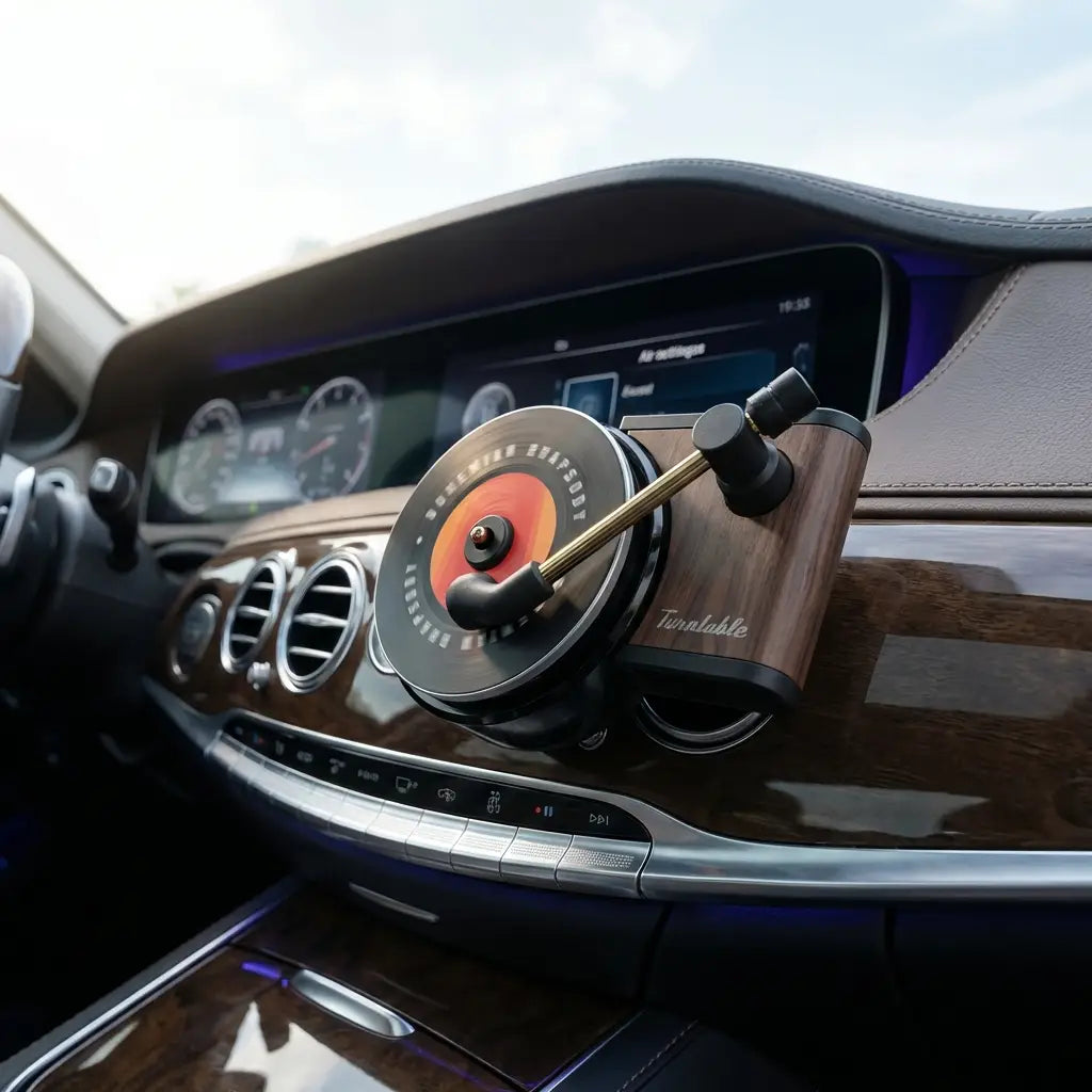FreshBeats™ PRO | Retro Turntable Car Perfume that Spins with Your AC