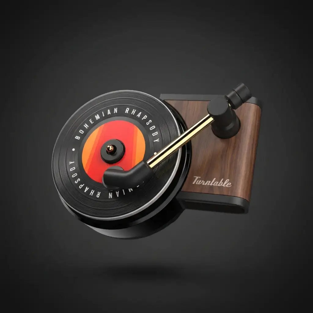 FreshBeats™ PRO | Retro Turntable Car Perfume that Spins with Your AC